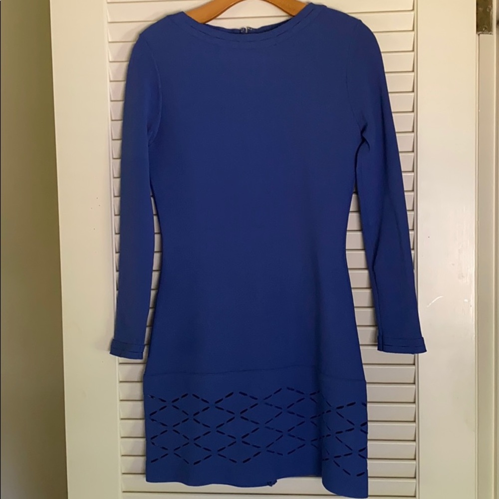 Lela Rose blue dress